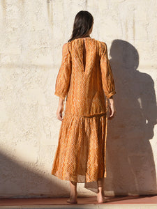 Yellow Dress-Printed